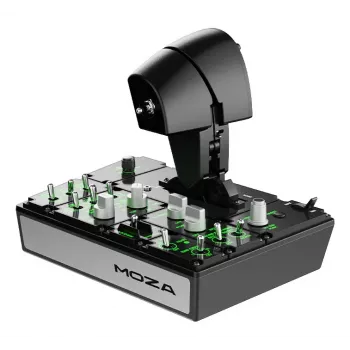 Panel de acelerador Moza Racing MTP, Negro, Metal, 15 bits, 277 mm, 194 mm, 216 mm