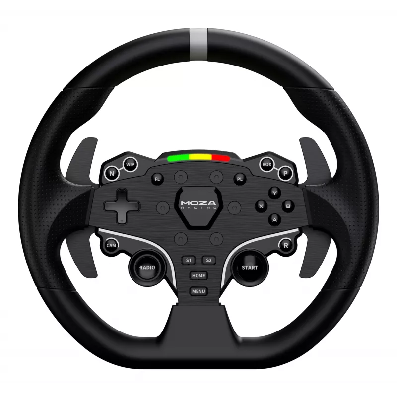 Volante y pedales Moza Racing R3 Racing Wheel para PC, volante + pedales, PC, D-Pad, botón de menú, botón de modo, botón de pausa/set, botón de inicio, Digital, Ilimitado, Direct Drive
