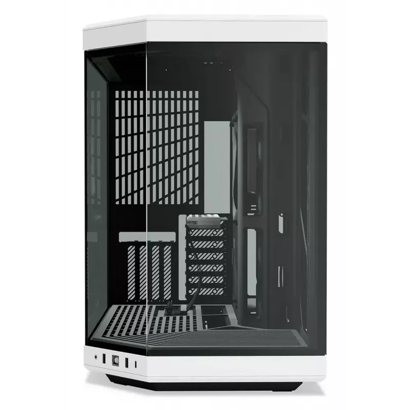Carcasa de PC HYTE Y70 Midi Tower Negro, Blanco