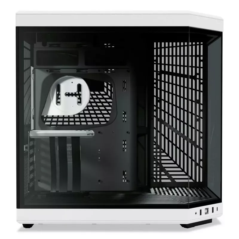 Carcasa de PC HYTE Y70 Midi Tower Negro, Blanco