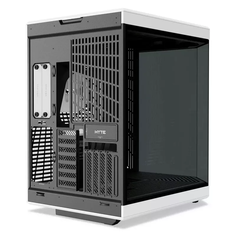 Carcasa de PC HYTE Y70 Midi Tower Negro, Blanco