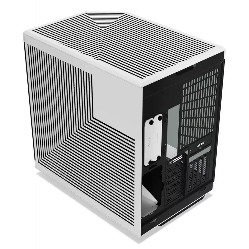 Carcasa de PC HYTE Y70 Midi Tower Negro, Blanco
