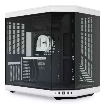 Carcasa de PC HYTE Y70 Midi Tower Negro, Blanco