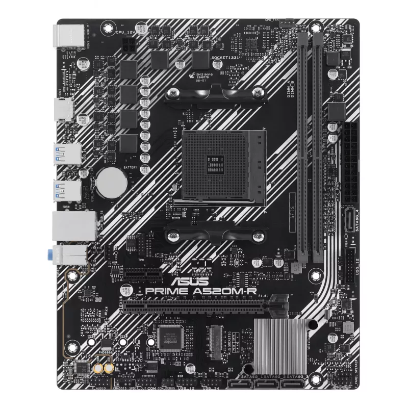 Placa base ASUS PRIME A520M-R, AMD A520, Socket AM4, micro ATX