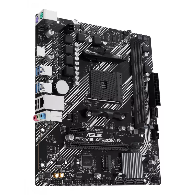 Placa base ASUS PRIME A520M-R, AMD A520, Socket AM4, micro ATX