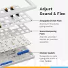 Glorious GMMK 3 HE 100% teclado gaming con cable prebuilt, switches Fox HE, ANSI US, blanco
