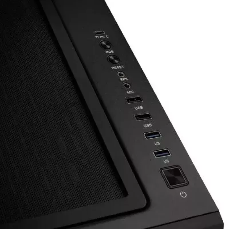Carcasa de PC Kolink Observatory Z Mesh Torre Midi — ATX, 3x120mm frontal, 1x120mm trasero, 245×465×495 mm, negro