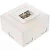 Toma de pared InLine Cat.6 2x RJ45 horizontal — Montaje en superficie o empotrado
