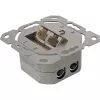 Toma de pared InLine Cat.6 2x RJ45 horizontal — Montaje en superficie o empotrado