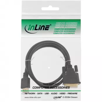 Cable InLine HDMI a DVI conector macho / conector macho 18+1 dorado 1,5m