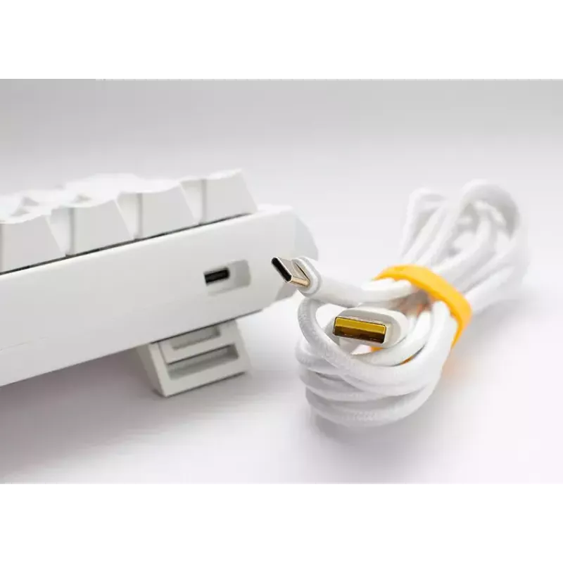 Teclado gaming Ducky One 3 Classic Pure White SF USB mecánico 67 teclas RGB