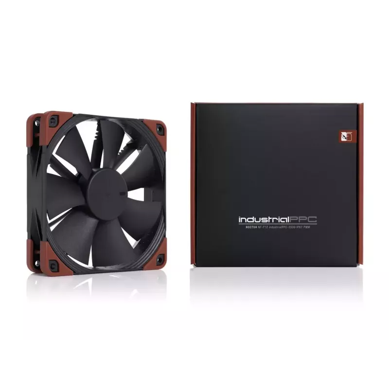 Ventilador Noctua NF-F12 INDUSTRIALPPC-2000 12 cm 450-2000 U/min Negro Marrón