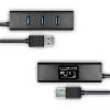 Axagon HUE-S2BP Hub de carga 4x USB 3.0 con cable de 1,2 m incl. fuente de alimentación
