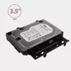 Soporte Axagon RHD-435 para 4x 2,5 pulgadas o 2x 2,5 pulgadas HDD/SSD y 1x 3,5 pulgadas HDD en bahía de 5,25 pulgadas, Metal