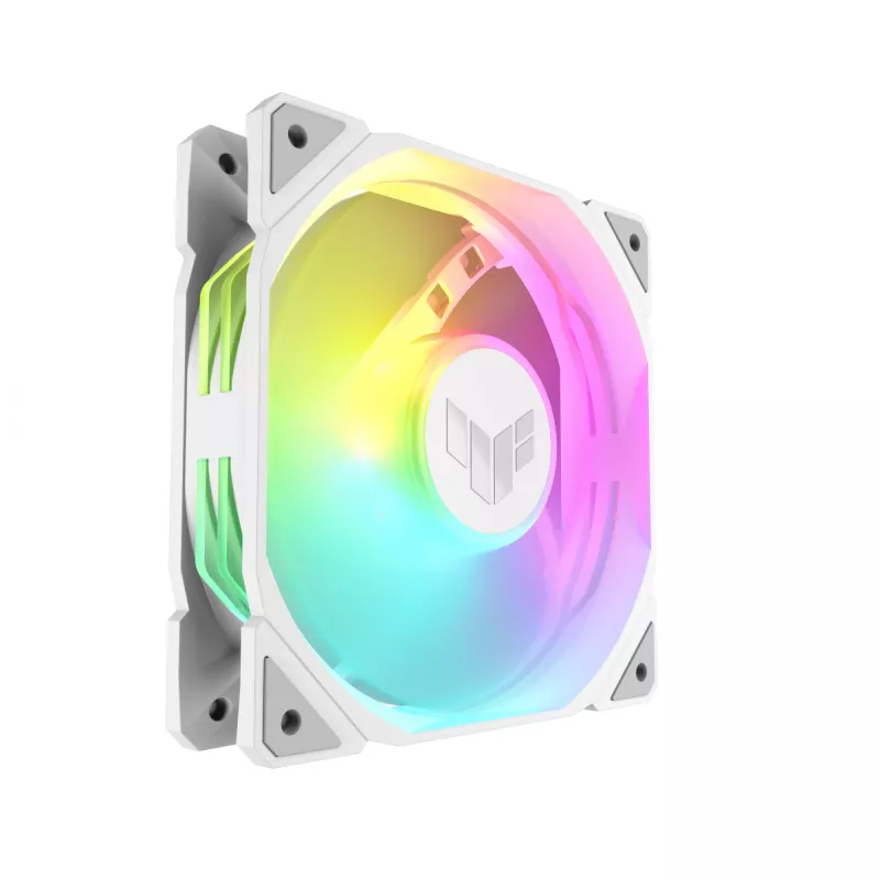 Ventilador de CPU ASUS TUF GAMING TR120 ARGB REVERSE 3IN1 blanco 12 cm