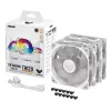 Ventilador de CPU ASUS TUF GAMING TR120 ARGB REVERSE 3IN1 blanco 12 cm
