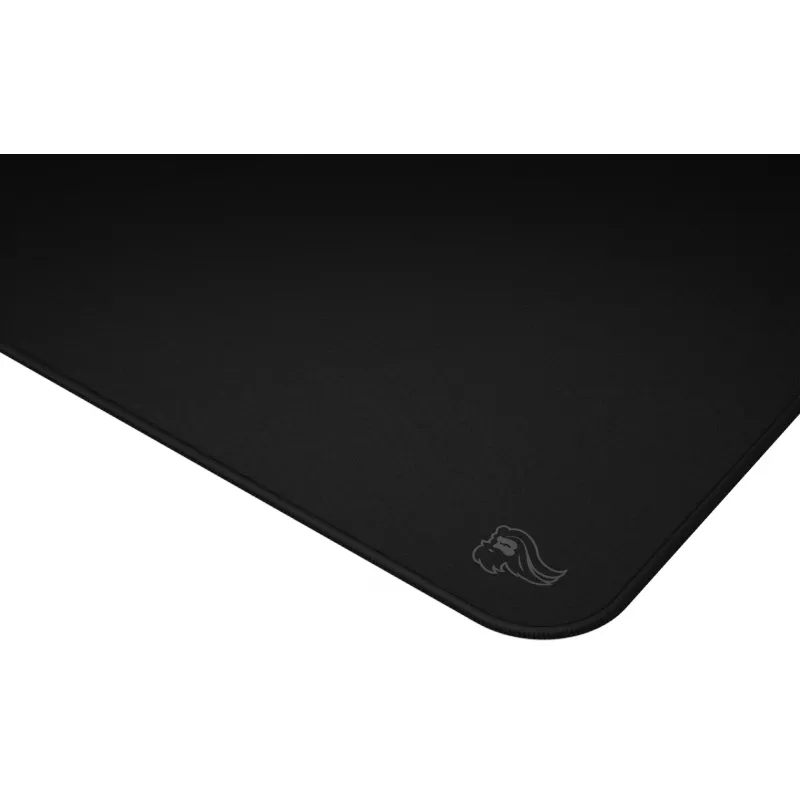 Alfombrilla gaming Glorious Gaming Glorious Heavy XL - 18x16 pulgadas, negra, monocromática, tela, goma, base antideslizante