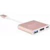 Adaptador de vídeo USB-C a HDMI SILVERSTONE EP08 (USB‑C 3.1, HDMI) rosa