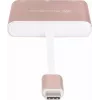 Adaptador de vídeo USB-C a HDMI SILVERSTONE EP08 (USB‑C 3.1, HDMI) rosa