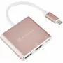 Adaptador de vídeo USB-C a HDMI SILVERSTONE EP08 (USB‑C 3.1, HDMI) rosa