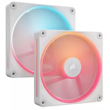 Kit de inicio de ventiladores CORSAIR Icue Link Lx140-r RGB 140mm PWM Reverse - blanco