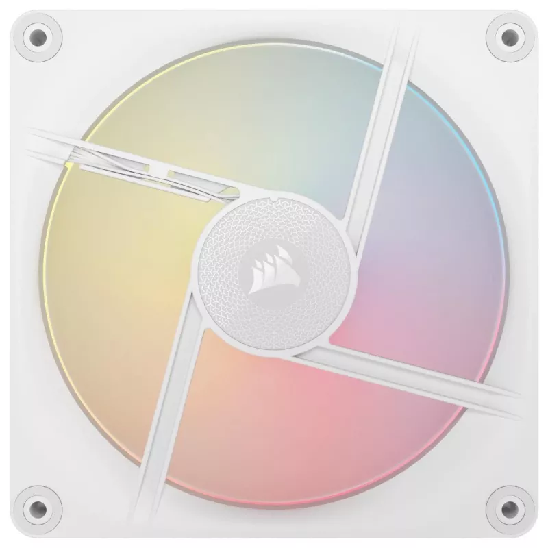 Kit de inicio de ventiladores CORSAIR Icue Link Lx140-r RGB 140mm PWM Reverse - blanco
