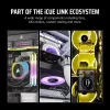 Kit de inicio de ventiladores CORSAIR Icue Link Lx140-r RGB 140mm PWM Reverse - blanco