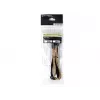 Cable alargador SilverStone PP07-IDE6BG de PCIe de 6 pines a PCIe de 6 pines, 250 mm, negro/oro