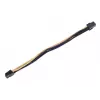 Cable alargador SilverStone PP07-IDE6BG de PCIe de 6 pines a PCIe de 6 pines, 250 mm, negro/oro