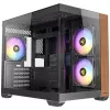 Caja de PC Antec CX600M torre media negra, madera