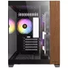 Caja de PC Antec CX600M torre media negra, madera