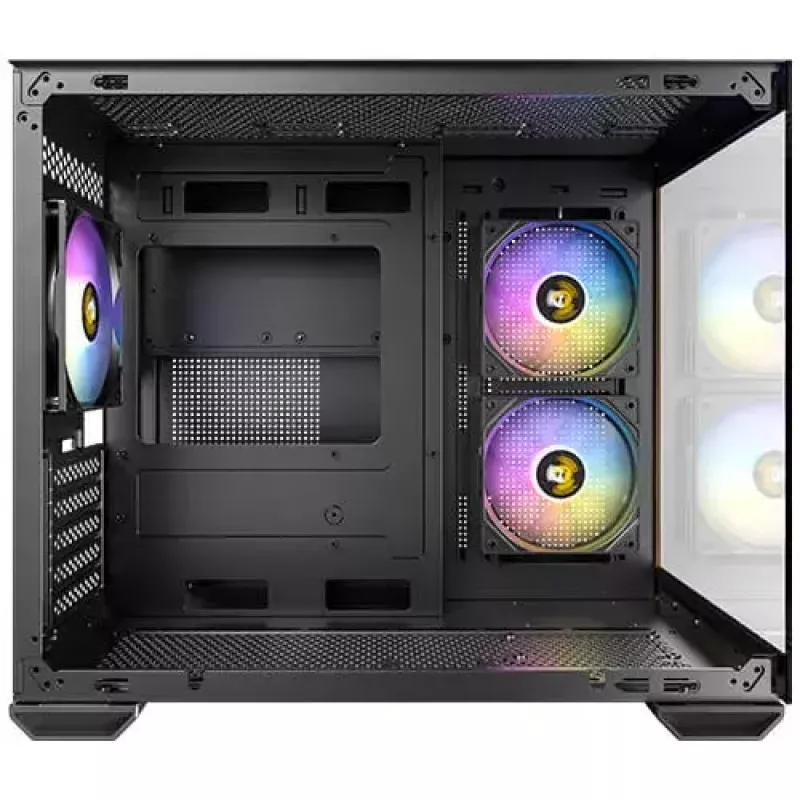 Caja de PC Antec CX600M torre media negra, madera