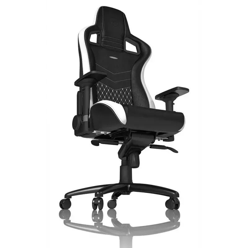 noblechairs EPIC Real Leather silla gaming NBL-RL-EPC-001, negra/blanca/roja