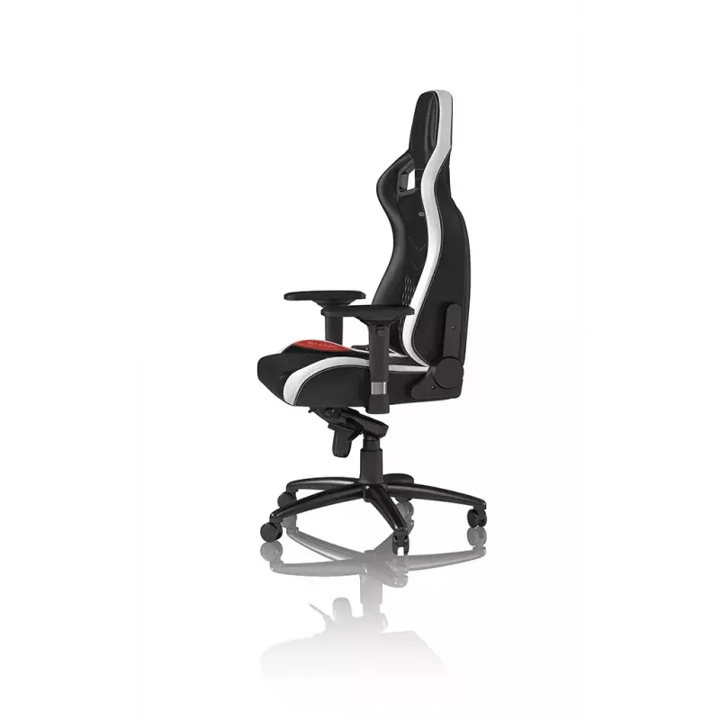 noblechairs EPIC Real Leather silla gaming NBL-RL-EPC-001, negra/blanca/roja