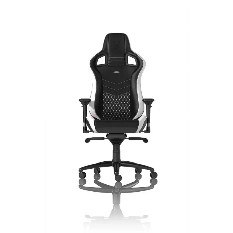 noblechairs EPIC Real Leather silla gaming NBL-RL-EPC-001, negra/blanca/roja