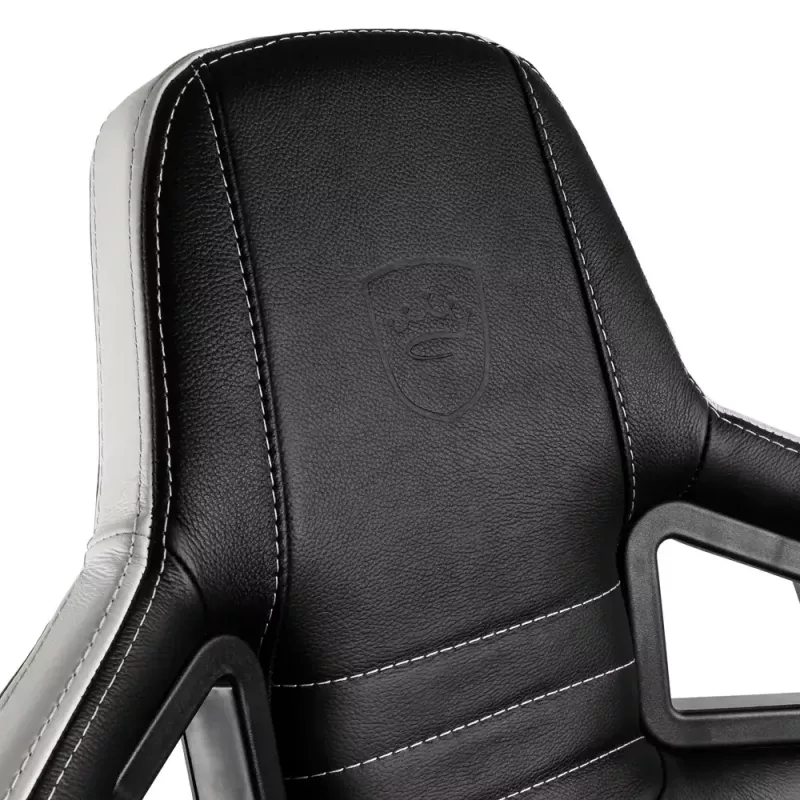 noblechairs EPIC Real Leather silla gaming NBL-RL-EPC-001, negra/blanca/roja