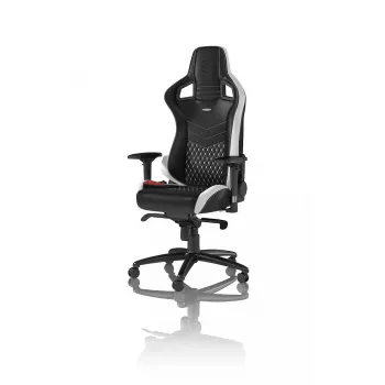 Silla gaming para PC noblechairs EPIC — asiento acolchado, capacidad de carga máx. 120 kg, altura 131–141 cm, ancho de asiento 56 cm, ruedas