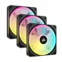 CORSAIR Qx RGB Series Icue Link Qx120 RGB 120 mm ventilador RGB magnético con cúpula Starter-Kit