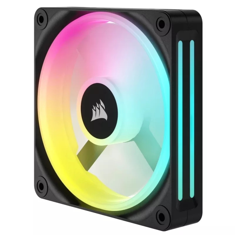 CORSAIR Qx RGB Series Icue Link Qx120 RGB 120 mm ventilador RGB magnético con cúpula Starter-Kit