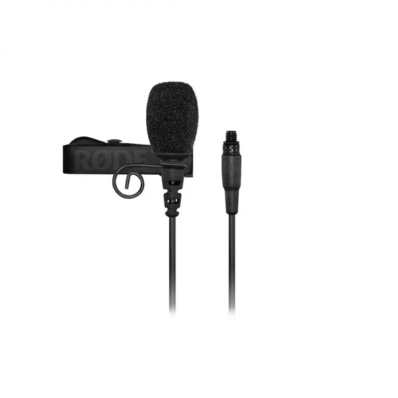 Micrófono de solapa Rode LAVRL — lavalier omnidireccional, 60–18000 Hz, sensibilidad -33,5 dB, peso 1 g, negro
