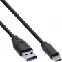 Cable USB 3.2 Gen.1x2 InLine 35714 1,5m USB-C conector macho USB-A conector macho negro