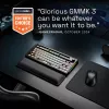 Glorious GMMK 3 Pro 75% teclado gaming barebone GLO-KB-GMMK3-PRO-75-BB-W-BLK-US, con cable, distribución ANSI US, negro