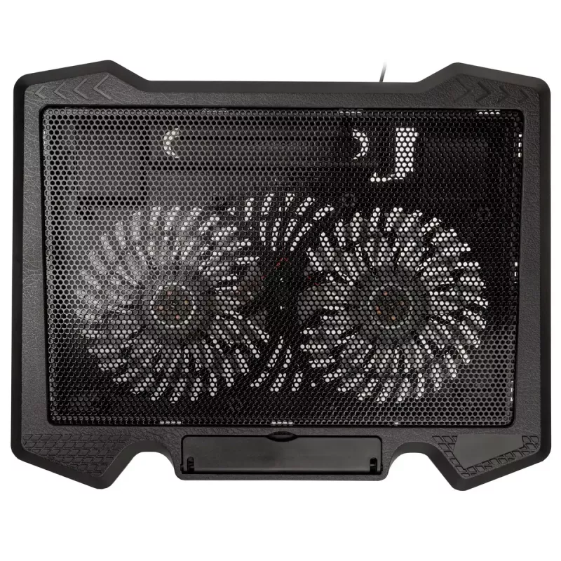 Base refrigeradora para portátil Kolink KL-N200 para portátiles de hasta 39,6 cm (15,6 inch), 2 ventiladores de 140 mm, alimentación USB, negra