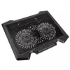 Base refrigeradora para portátil Kolink KL-N200 para portátiles de hasta 39,6 cm (15,6 inch), 2 ventiladores de 140 mm, alimentación USB, negra