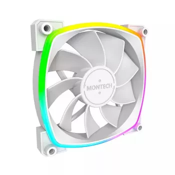 Ventilador Montech RX120 PWM 12 cm 800-1600 RPM 27 dB blanco