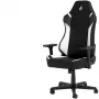 Silla gaming para PC Nitro Concepts X1000 asiento acolchado negro blanco 135 kg