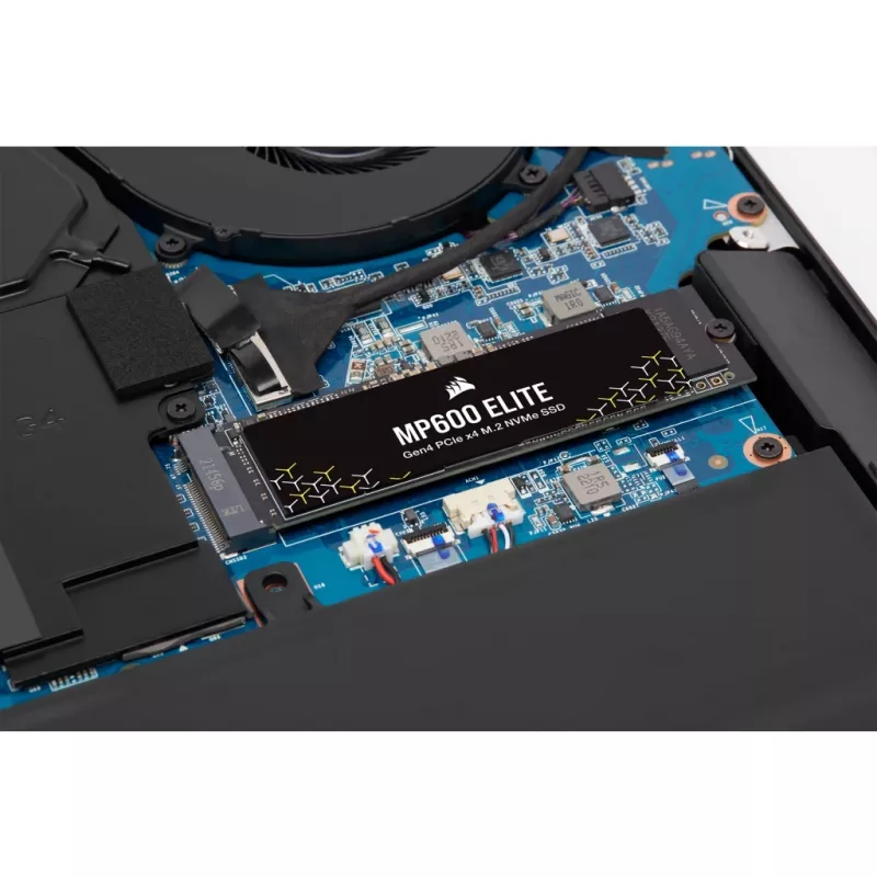 SSD Corsair MP600 Elite CSSD-F1000GBMP600ENH, 1 TB, M.2 2280, PCIe 4.0 x4 NVMe, 3D TLC, cifrado AES de 256 bits