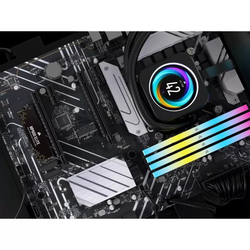 SSD Corsair MP600 Elite CSSD-F1000GBMP600ENH, 1 TB, M.2 2280, PCIe 4.0 x4 NVMe, 3D TLC, cifrado AES de 256 bits