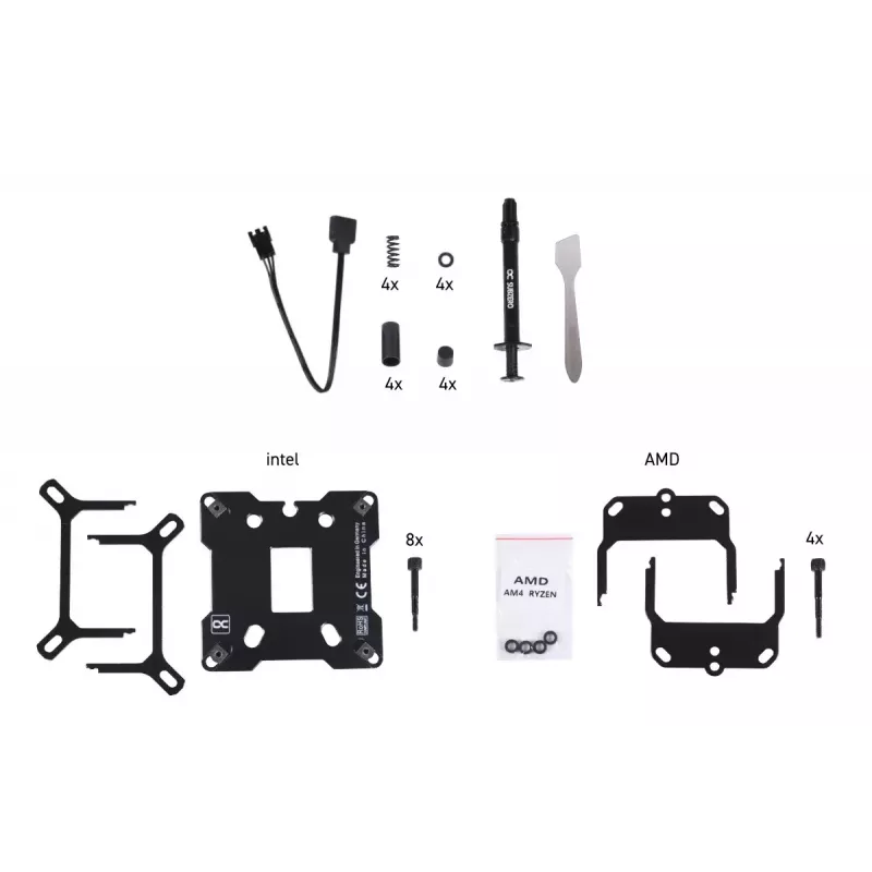 Bloque de agua Alphacool 13083 latón cobre cromado 70 mm