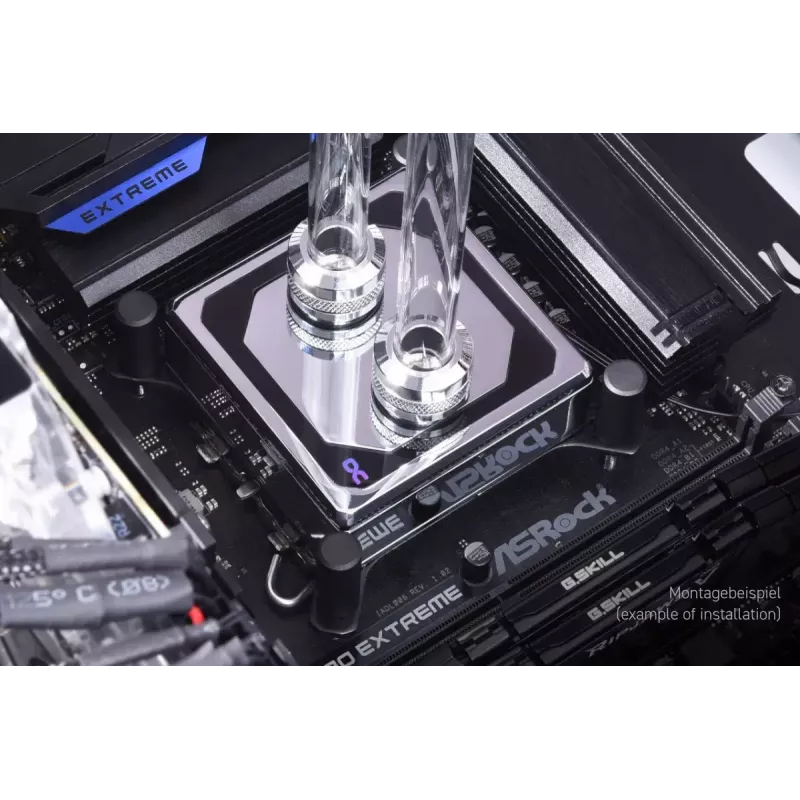 Bloque de agua Alphacool 13083 latón cobre cromado 70 mm